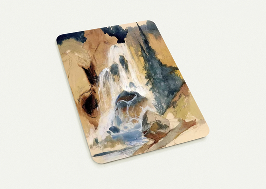 Crystal Falls watercolour By Thomas Moran Pack of 10 Post Cards | Thomas Moran Post Cards | A6 (10.5 x 14.8 cm) - 4.1 x 5.8 inches