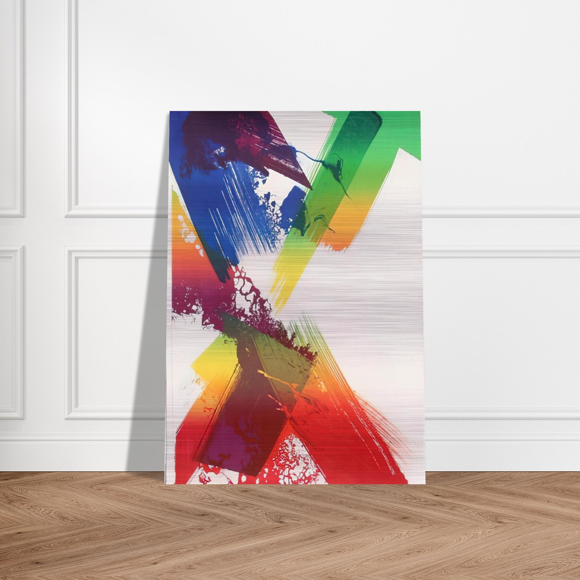 Untitled - 1983 - Paul Jenkins Brushed Aluminum Print - 70x100 cm / 28x40 inches | Paul Jenkins Aluminum Print | Paul Jenkins Prints