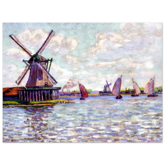 Armand Guillaumin - Moulins en Hollandee - 1904 Fine Art Poster - Default Title