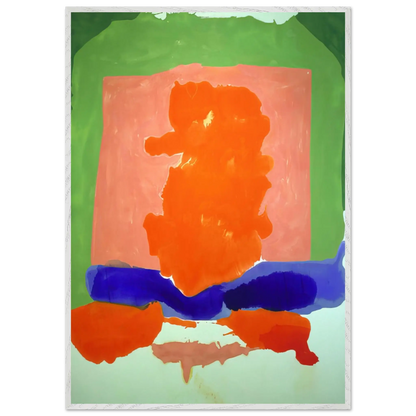 Helen Frankenthaler - Small s Paradise - 1964 Wall art - A1 (59.4 x 84.1  cm) - Premium Wooden Framed Poster With Fine Art Paper - White frame