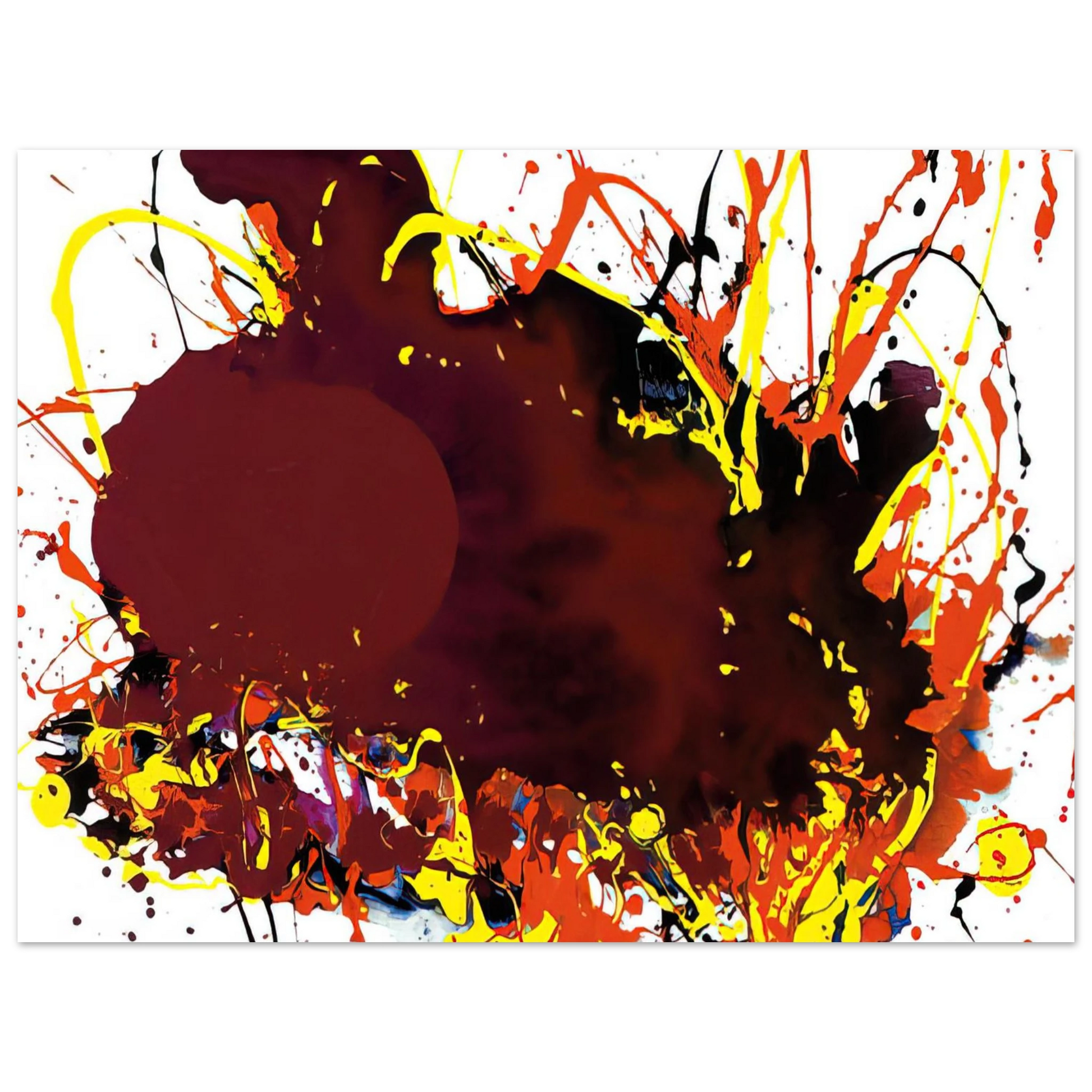 Sam Francis - Untitled  SFP94-139  SFF 1809  Fine Art Poster - Default Title