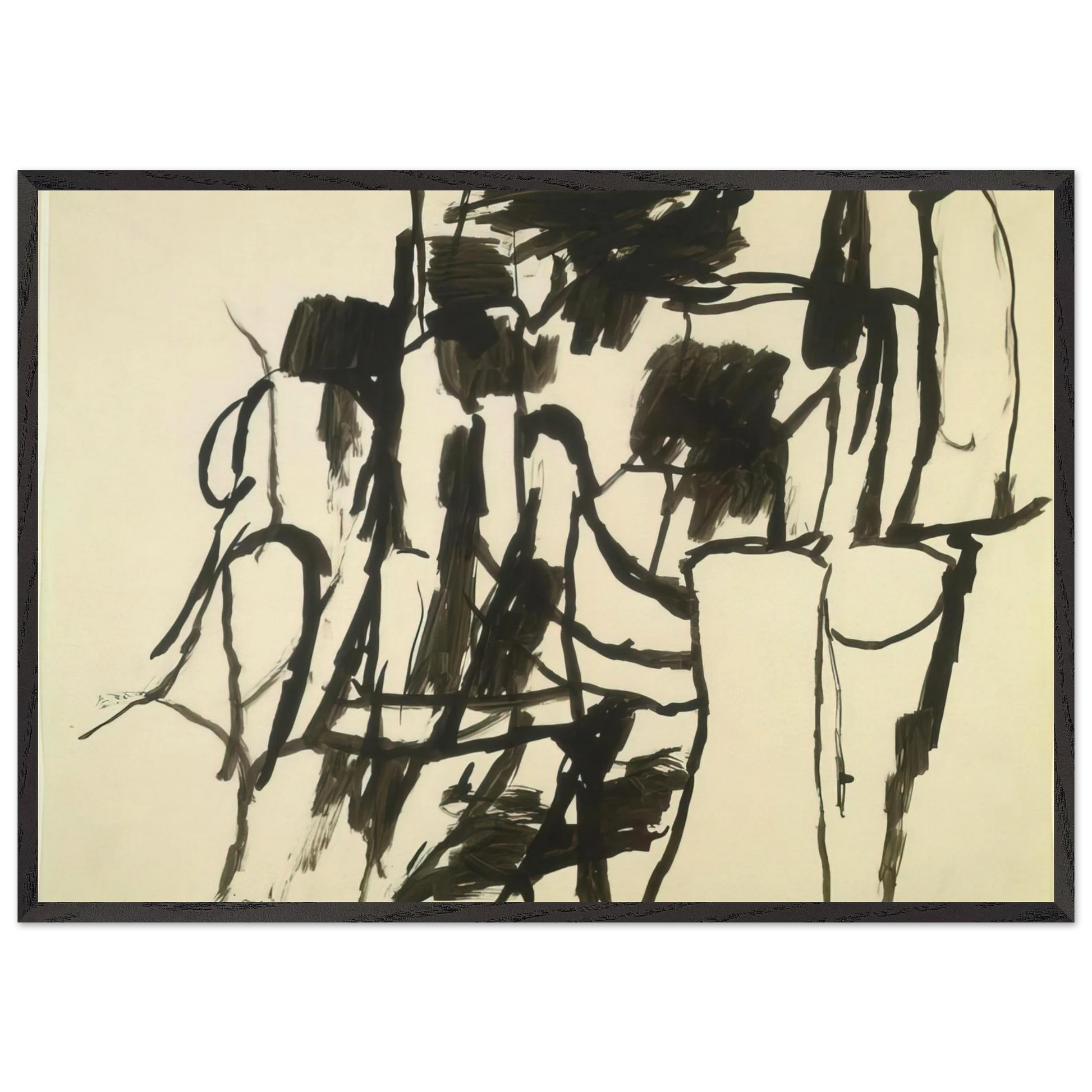 UNTITLED 4 N4 - Philip Guston Framed Art Print – Black Wooden Frame - Default Title - -Framed Art Print