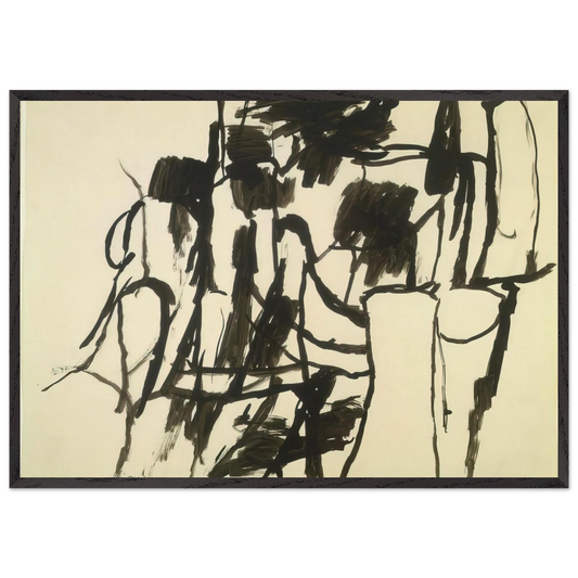 UNTITLED 4 N4 - Philip Guston Framed Art Print – Black Wooden Frame - Default Title - -Framed Art Print