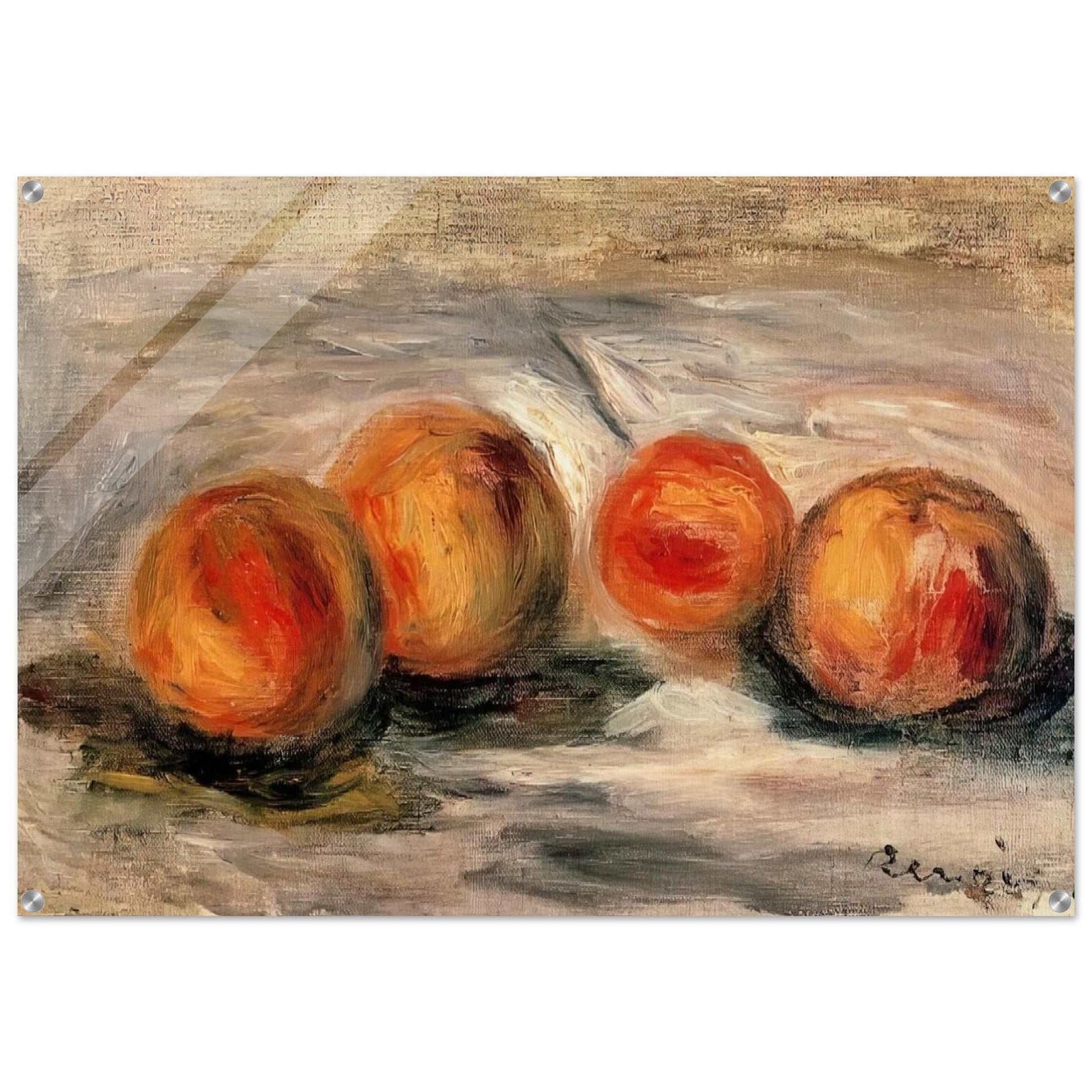 Peaches - Pierre-Auguste Renoir Acrylic Print - 70x100 cm / 28x40″ inches