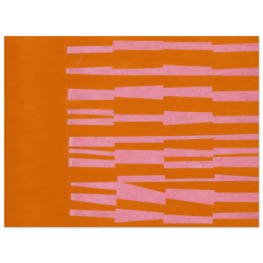 Ellsworth Kelly - Pink and Orange from the series Line Form Color Fine Art Poster - Default Title