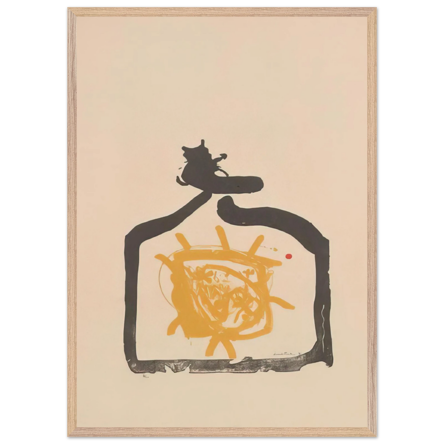 Helen Frankenthaler - May 26th Backwards - 1961 Wall art - A2 (42 x 59.4  cm) - Premium Wooden Framed Poster With Fine Art Paper - Wood frame