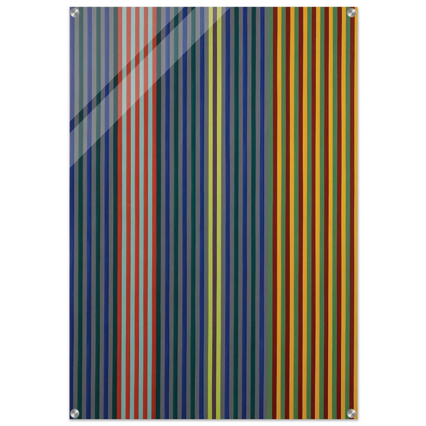 Split Beat - 1965 - Gene Davis Acrylic Print - 70x100 cm / 28x40″ inches | Gene Davis Wall Art | Gene Davis Prints