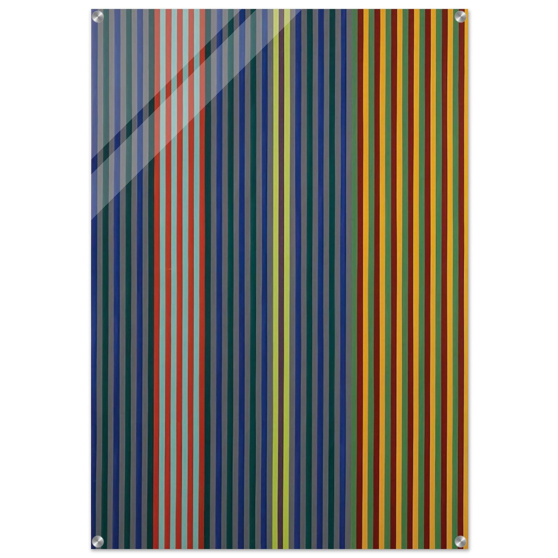 Split Beat - 1965 - Gene Davis Acrylic Print - 70x100 cm / 28x40″ inches | Gene Davis Wall Art | Gene Davis Prints