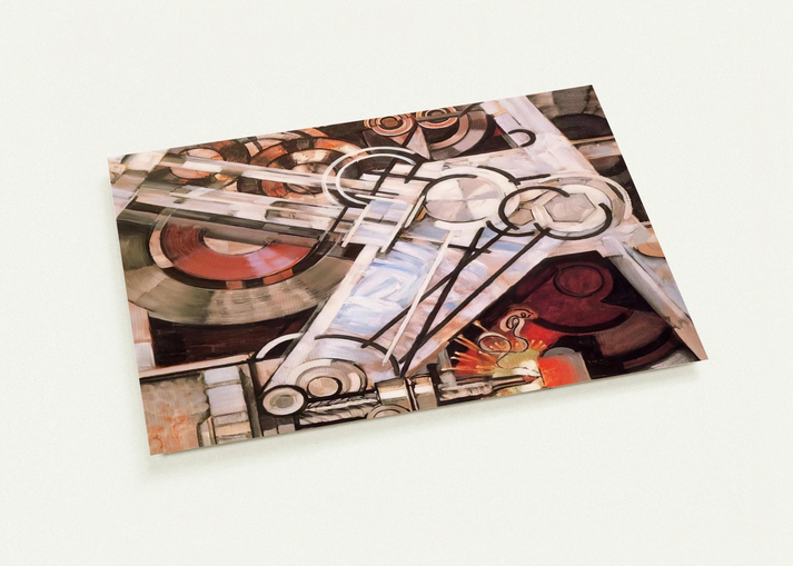 Drill By Frantisek Kupka Pack of 10 Post Cards | Frantisek Kupka Post Cards | A6 (10.5 x 14.8 cm) - 4.1 x 5.8 inches