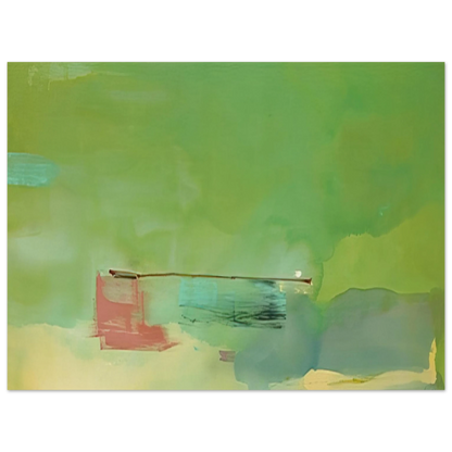 Helen Frankenthaler - Springscape - 1975 Wall art - 13x18 cm / 5x7 inches - Fine Art Poster-canvas - -