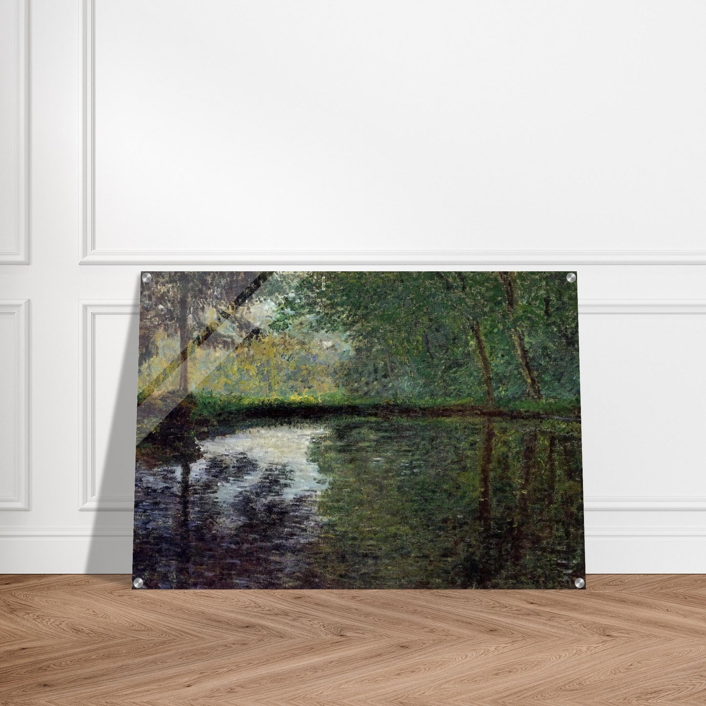 The Pond at Montgeron 2 - claude monet Acrylic Print - 70x100 cm / 28x40″ inches