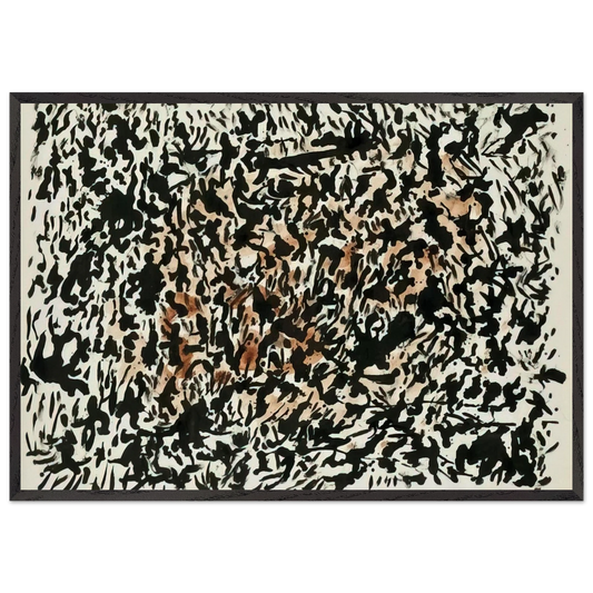 UNTITLED 1979 N1 - Henri Michaux Framed Art Print – Black Wooden Frame - Default Title - -Framed Art Print