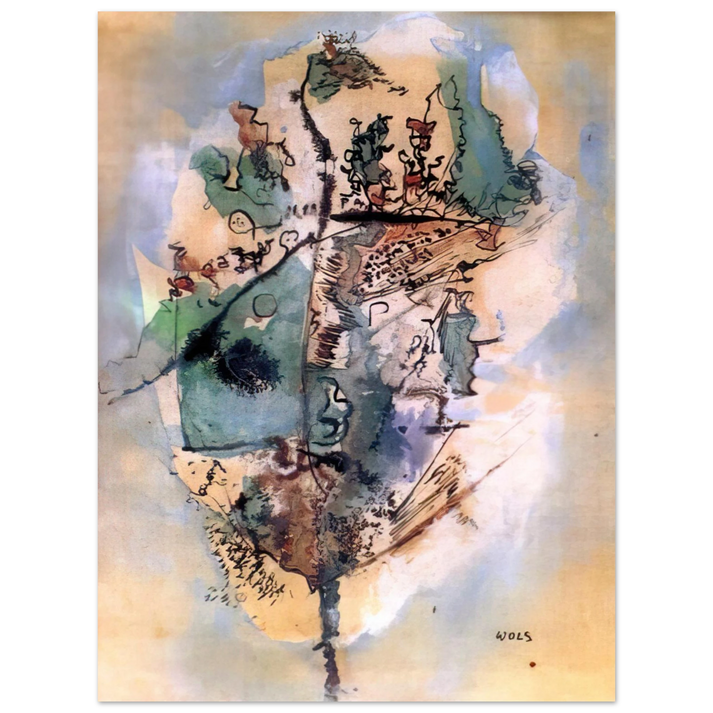 Wols - Bleu optimiste - 1951  75x100 cm / 30x40inches Fine Art Poster