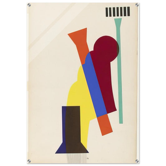 CONCRETE MIXER FROM THE PORTFOLIO REVOLVING DOORS 1926 - Man Ray Acrylic Print - 70x100 cm / 28x40″ inches