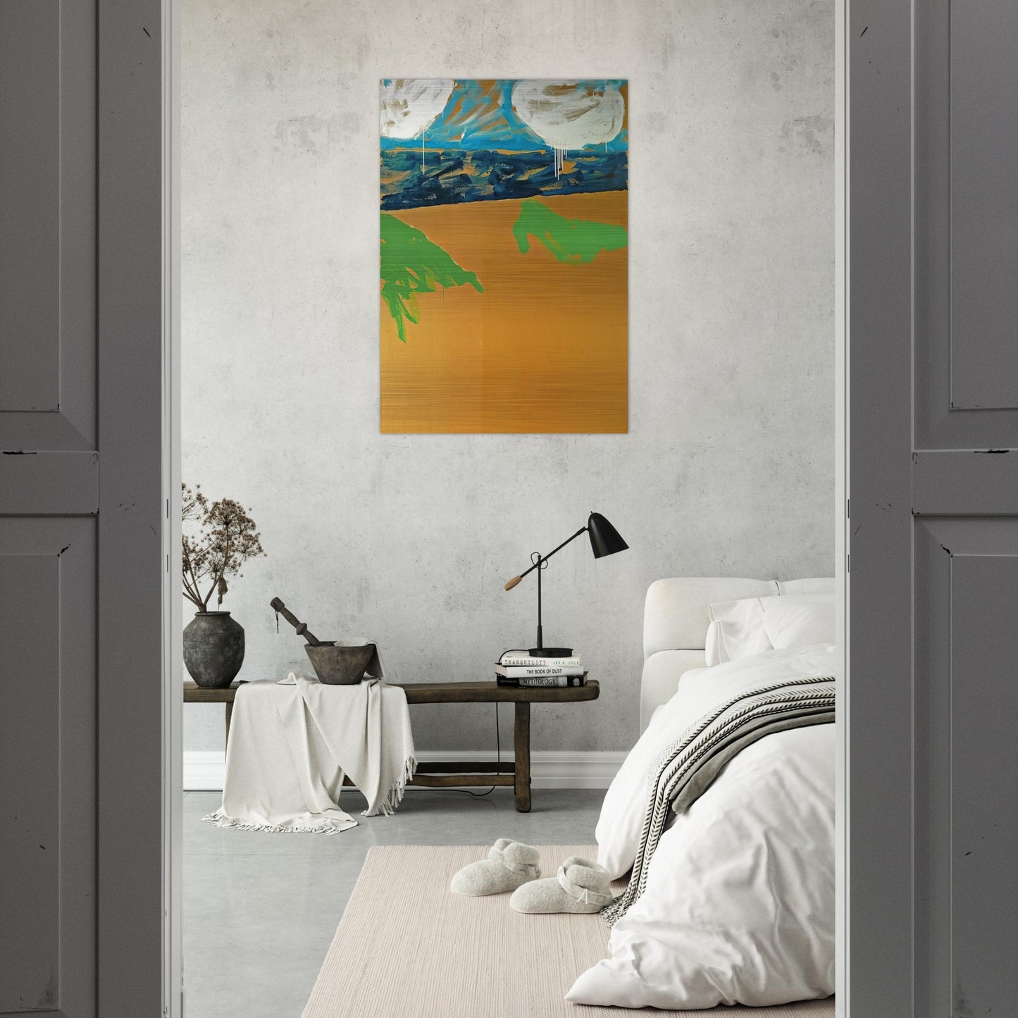 Paesaggio anemico - 1973 - Mario Schifano Brushed Aluminum Print - 70x100 cm / 28x40 inches | Mario Schifano Aluminum Print | Mario Schifano Prints