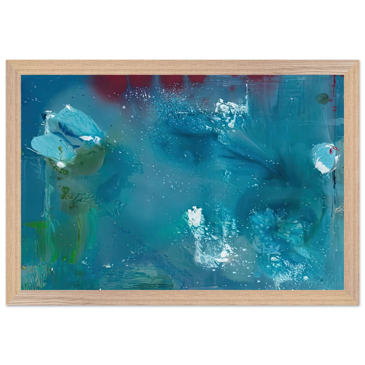 Helen Frankenthaler - Stella Polaris, 1990- Wall Art - 60x80 cm / 24x32 inches - Premium Wooden Framed Poster With Fine Art Paper - Black frame