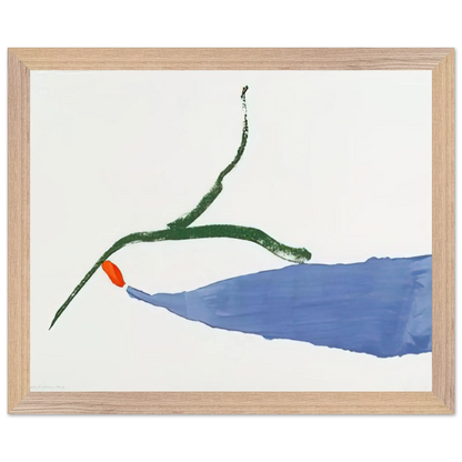 Helen Frankenthaler - A Little Zen - 1970 Wall art - A3 (29.7 x 42  cm) - Premium Wooden Framed Poster With Fine Art Paper - White frame