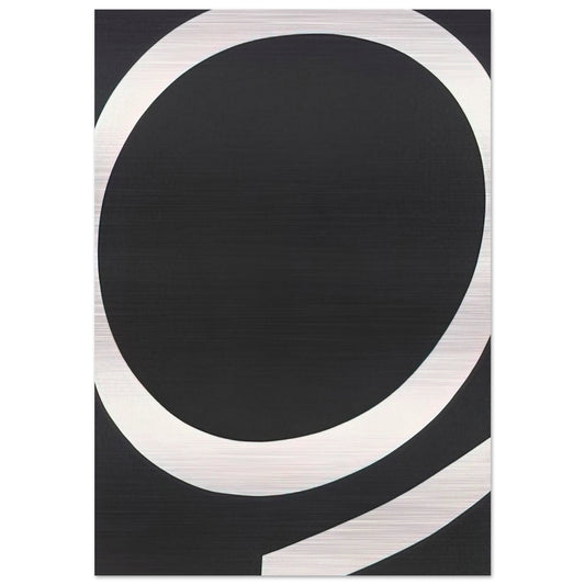 Running White - Ellsworth Kelly Brushed Aluminum Print - 70x100 cm / 28x40 inches | Ellsworth Kelly Aluminum Print | Ellsworth Kelly Prints