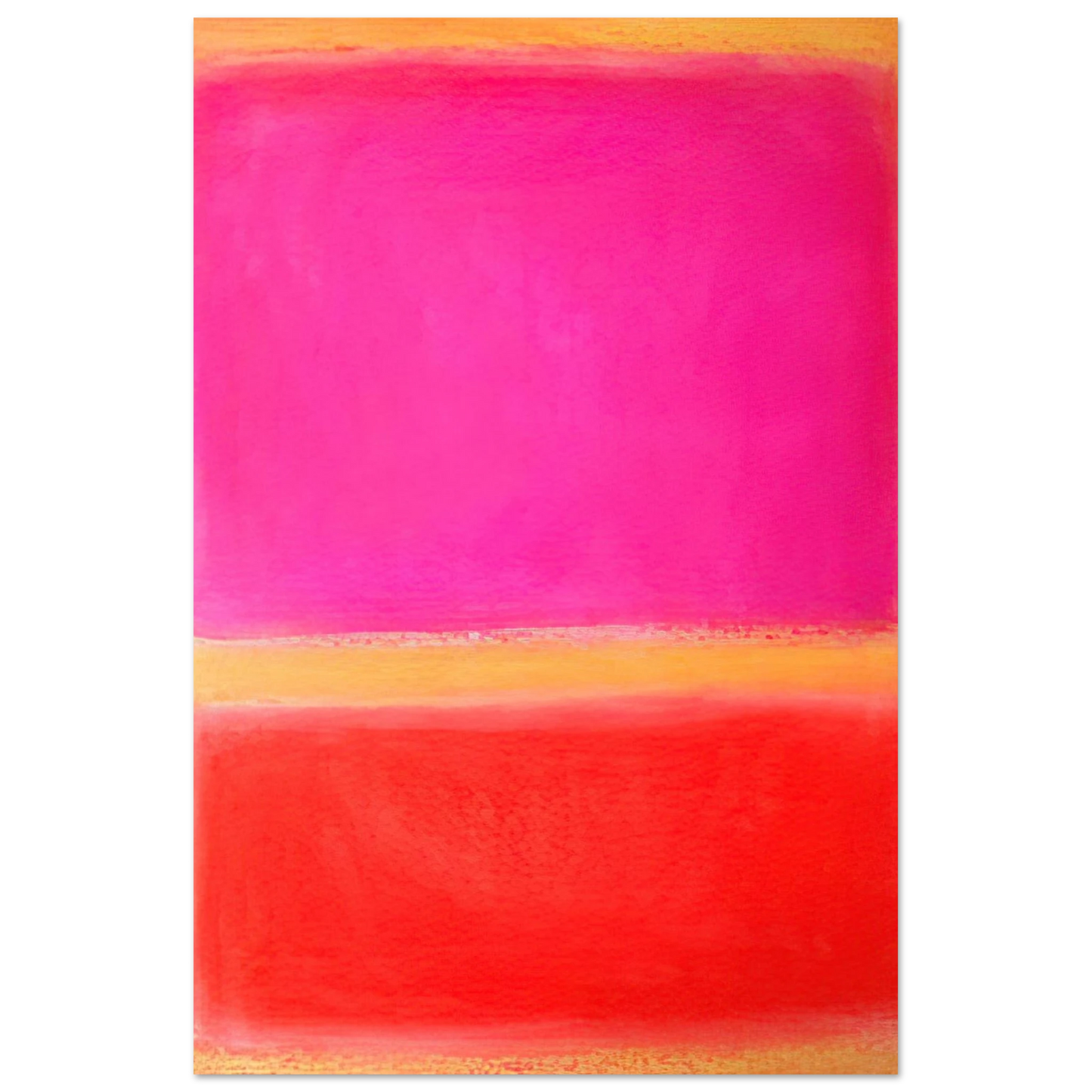 Helen Frankenthaler - Untitled - Color Field Painting Wall art - 30x45 cm / 12x18 inches - Premium Wooden Framed Poster With Fine Art Paper - White frame