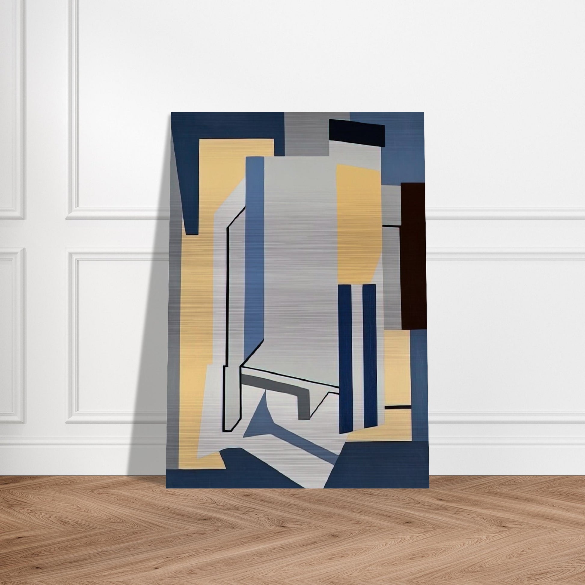 St. Ann Street - 1954 - Ralston Crawford Brushed Aluminum Print - 70x100 cm / 28x40 inches | Ralston Crawford Aluminum Print | Ralston Crawford Prints