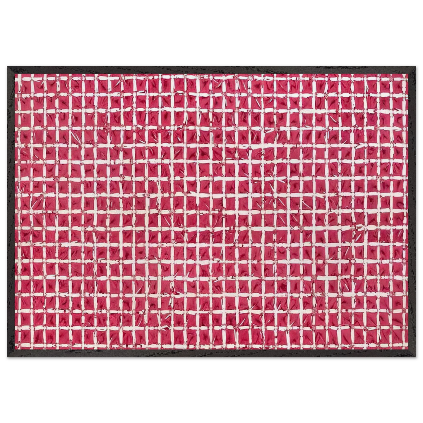 Tabula - 1976 - Simon Hantai Framed Art Print – Black Wooden Frame - Default Title - -Framed Art Print