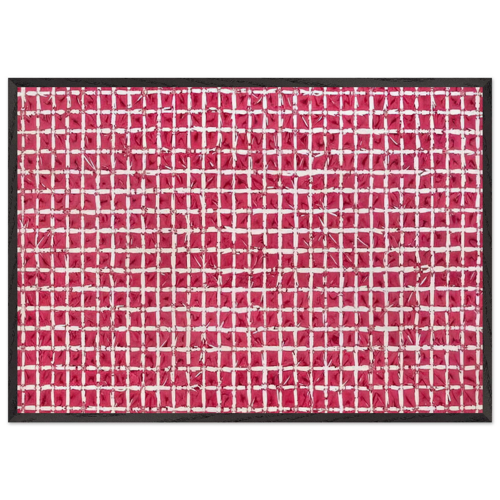 Tabula - 1976 - Simon Hantai Framed Art Print – Black Wooden Frame - Default Title - -Framed Art Print