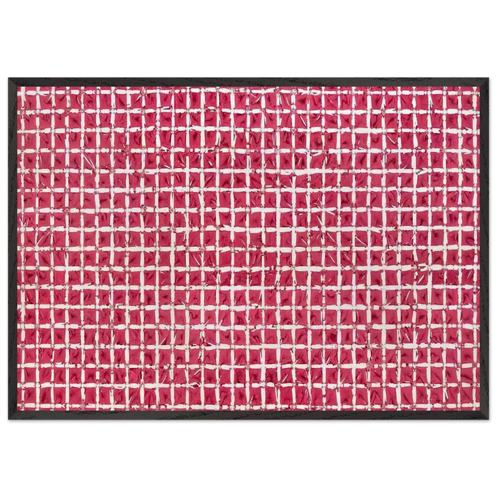 Tabula - 1976 - Simon Hantai 70x100 cm / 28x40 inches Framed Art Print – Black Wooden Frame