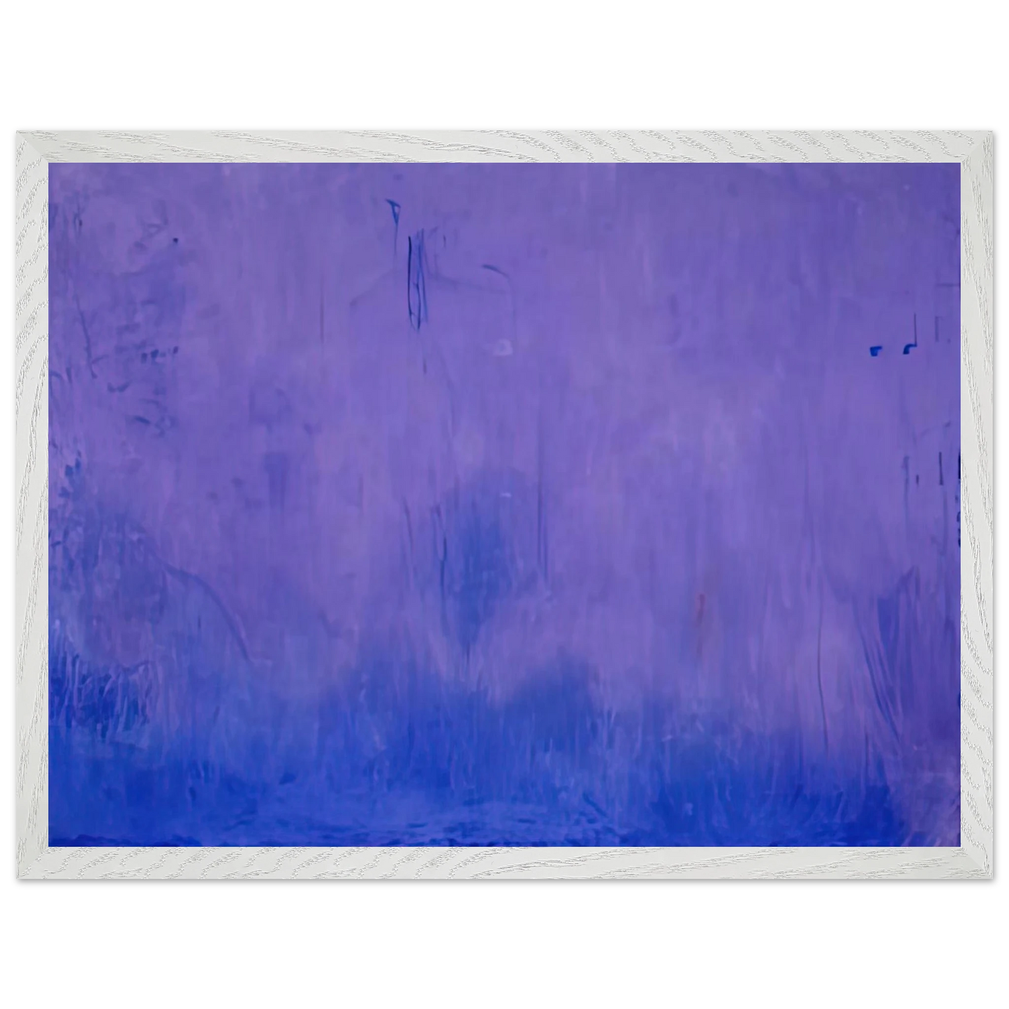 Helen Frankenthaler - Warming Trend, 2002- Wall Art - 21x29.7 cm / 8x12" - Premium Wooden Framed Poster With Fine Art Paper - White frame