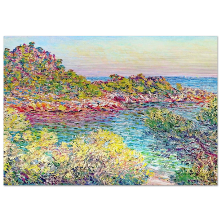 Landscape near Montecarlo - claude monet Brushed Aluminum Print - 70x100 cm / 28x40 inches | claude monet Aluminum Print | claude monet Prints