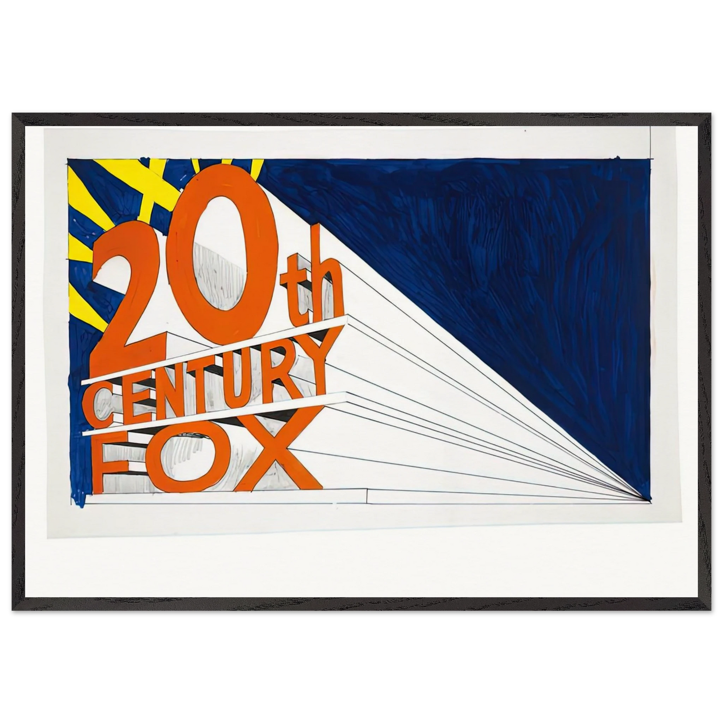 TRADEMARCK 2 1962 - Edward Ruscha Framed Art Print – Black Wooden Frame - Default Title - -Framed Art Print