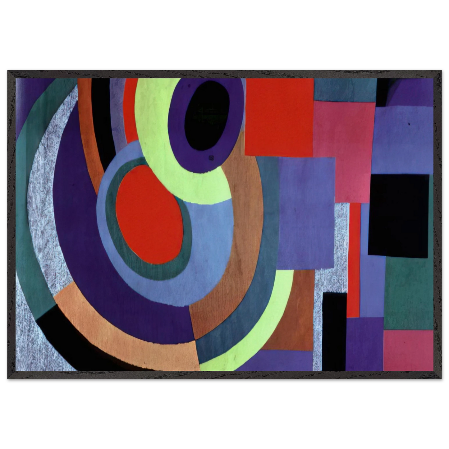 ICARUS - Sonia Delaunay Framed Art Print – Black Wooden Frame - Default Title - -Framed Art Print