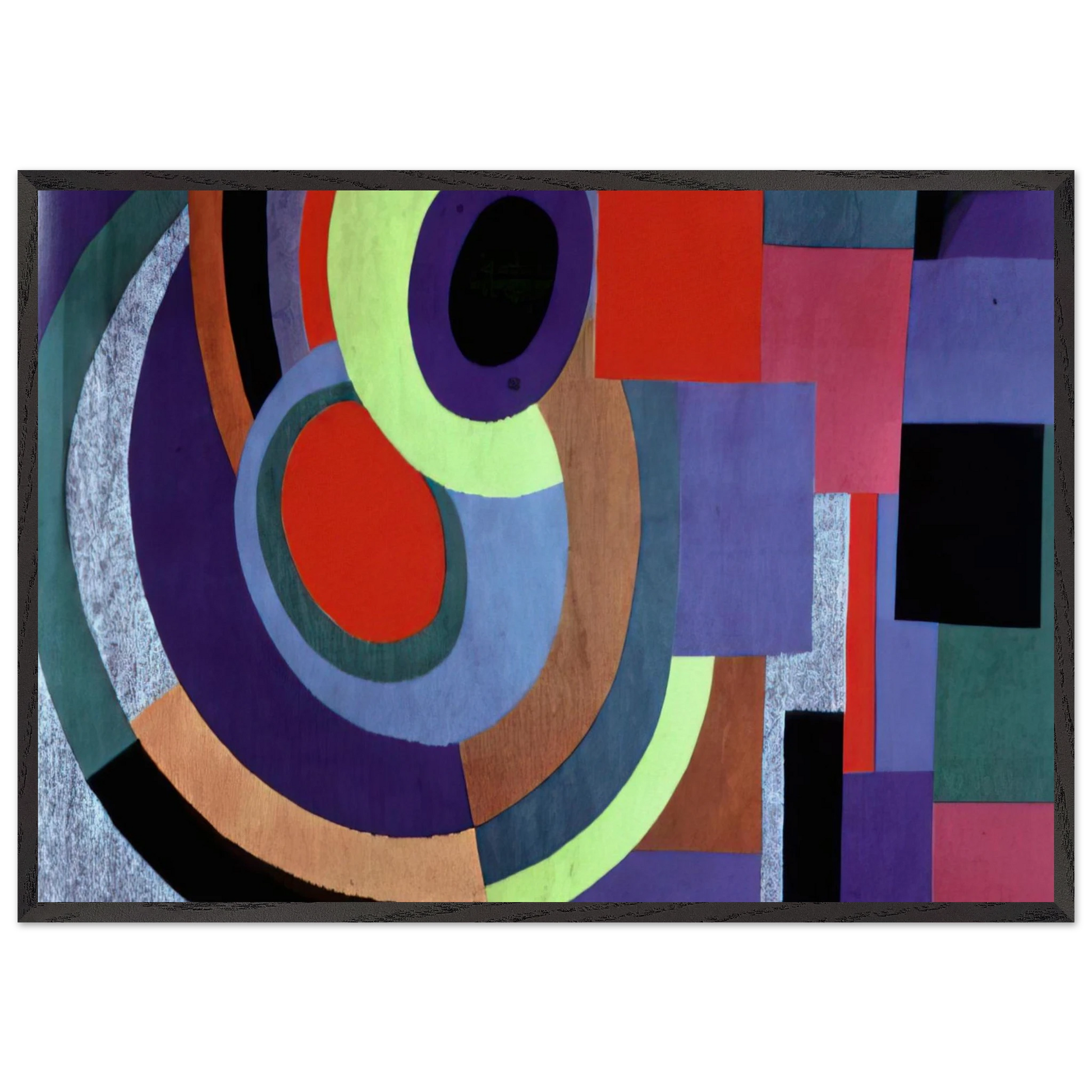 ICARUS - Sonia Delaunay Framed Art Print – Black Wooden Frame - Default Title - -Framed Art Print