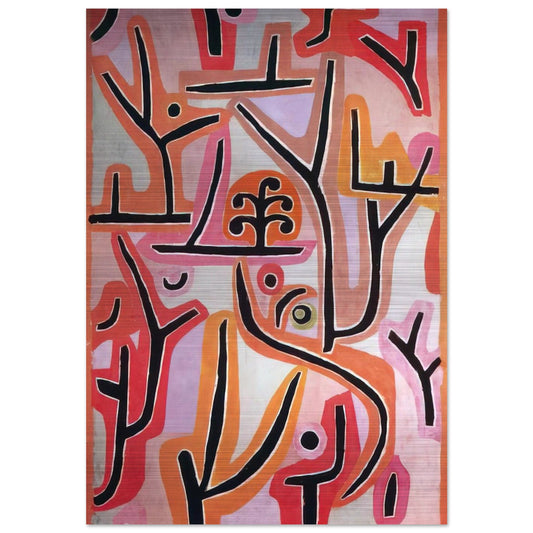 PARK BEI LU 1938 - Paul Klee Brushed Aluminum Print - 70x100 cm / 28x40 inches | Paul Klee Aluminum Print | Paul Klee Prints