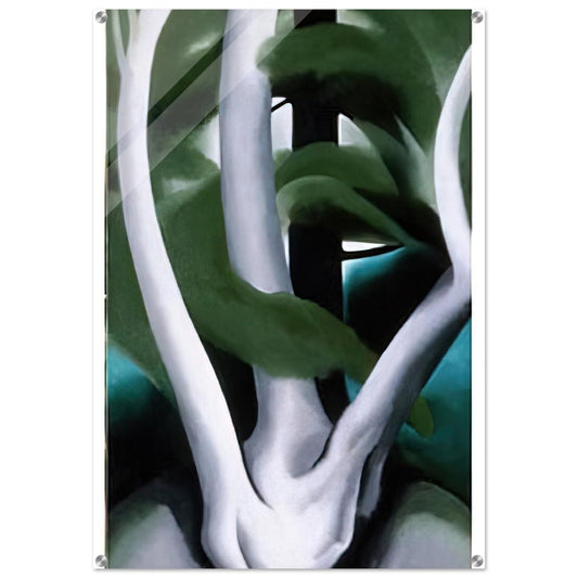 Birch and Pine Tree No. 1 - Georgia O'Keeffe Acrylic Print - 70x100 cm / 28x40″ inches