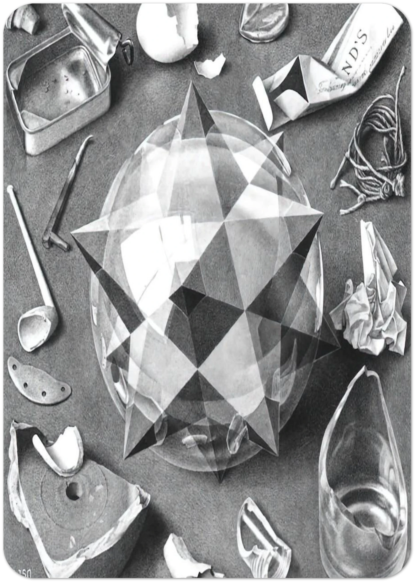 CONTRAST ORDER AND CHAOS By MC Escher Pack of 10 Post Cards | MC Escher Post Cards | A6 (10.5 x 14.8 cm) - 4.1 x 5.8 inches