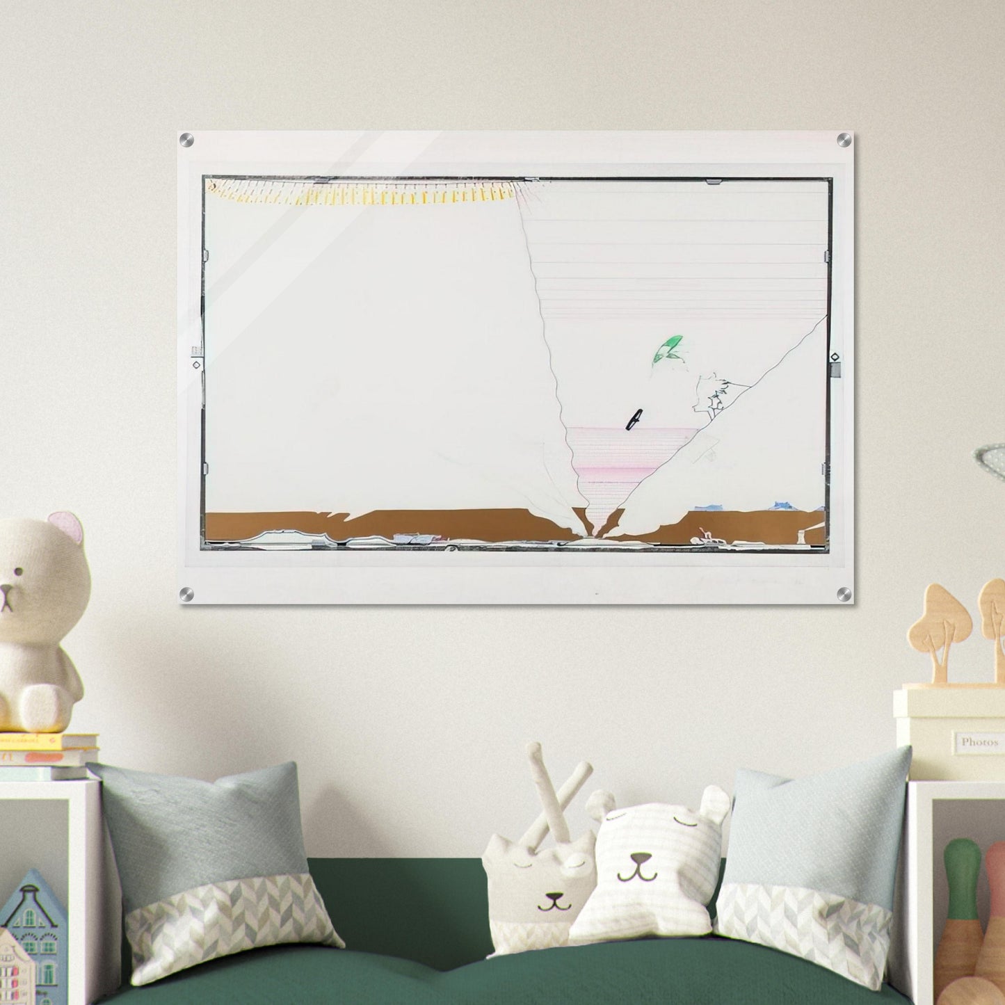 Sea Behind Battle of Iceland Glass - 1970 - Dieter Roth Acrylic Print - 70x100 cm / 28x40″ inches | Dieter Roth Wall Art | Dieter Roth Prints