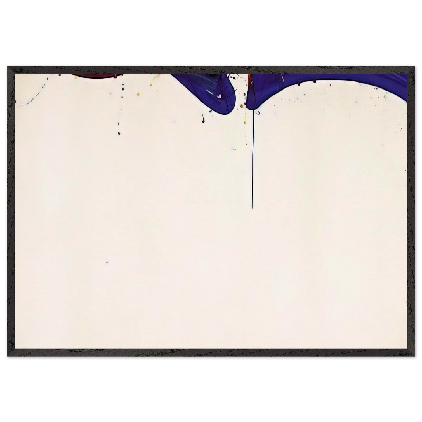 Untitled  SF 64-171  - Sam Francis Framed Art Print – Black Wooden Frame - Default Title - -Framed Art Print