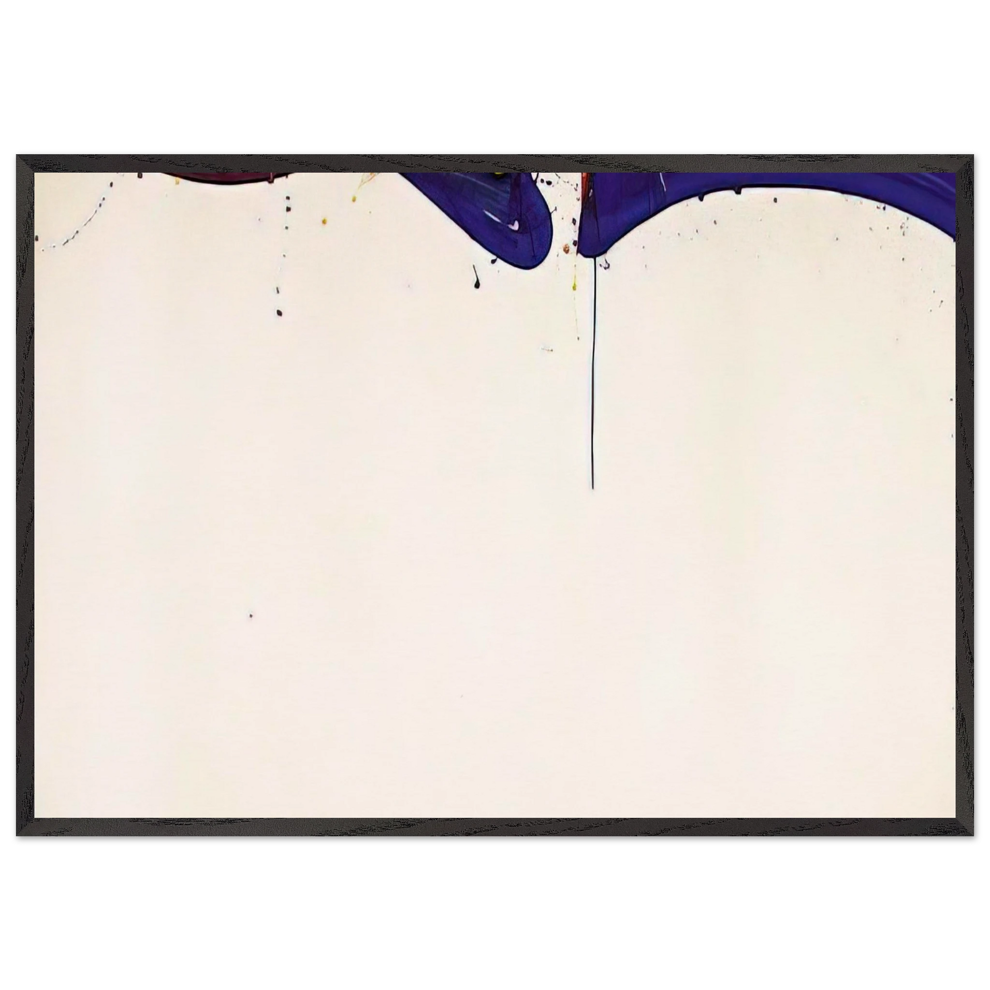 Untitled  SF 64-171  - Sam Francis Framed Art Print – Black Wooden Frame - Default Title - -Framed Art Print