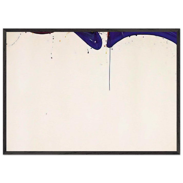 Untitled  SF 64-171  - Sam Francis 70x100 cm / 28x40 inches Framed Art Print – Black Wooden Frame