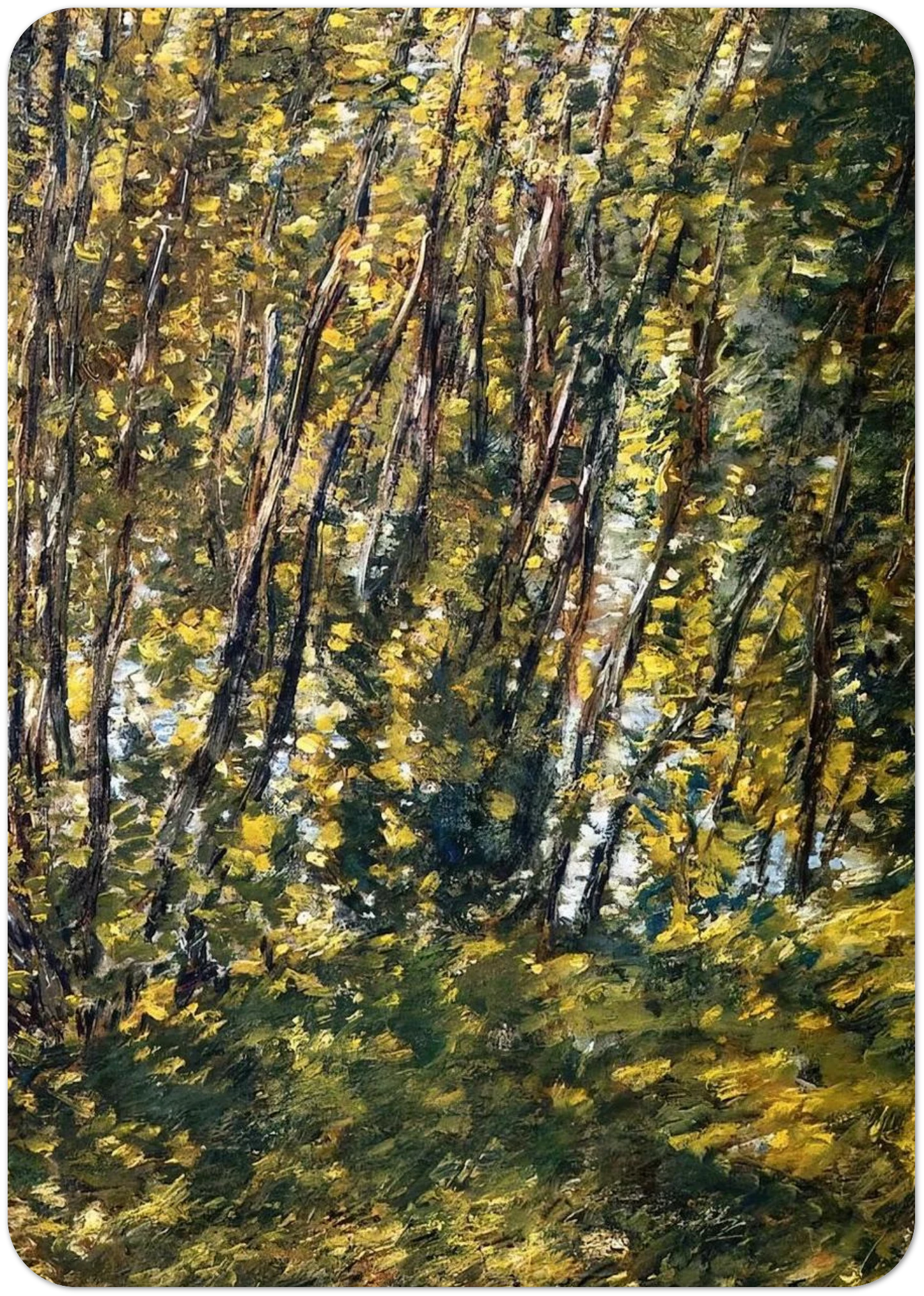 Nude in Sunlilt Wood By Childe Hassam Pack of 10 Post Cards | Childe Hassam Post Cards | A6 (10.5 x 14.8 cm) - 4.1 x 5.8 inches