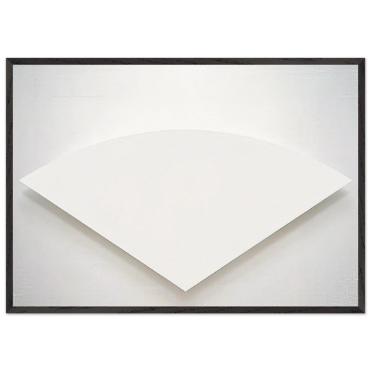 White Curve - Ellsworth Kelly Framed Art Print – Black Wooden Frame - Default Title - -Framed Art Print