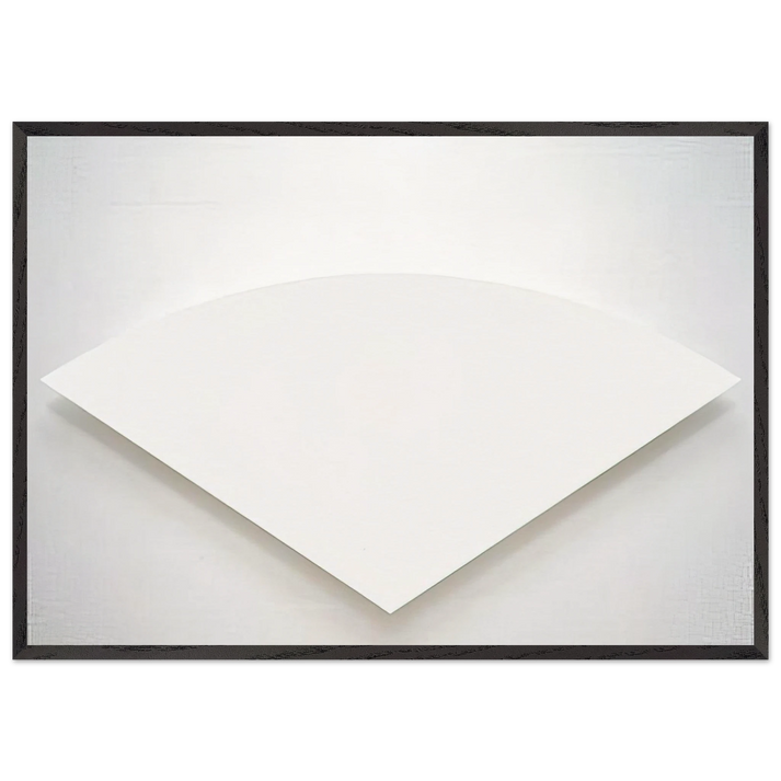 White Curve - Ellsworth Kelly 70x100 cm / 28x40 inches Framed Art Print – Black Wooden Frame