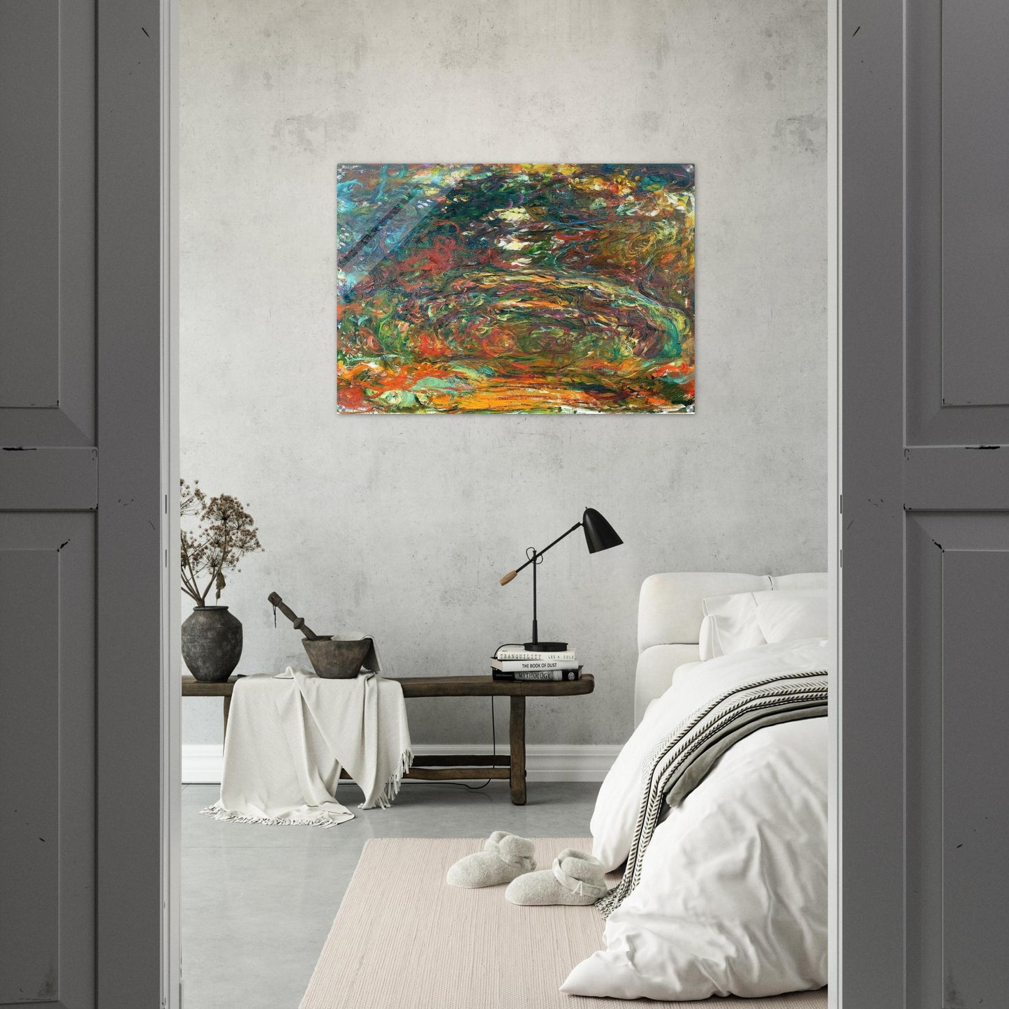 Path under the Rose Arches, Giverny - claude monet Acrylic Print - 70x100 cm / 28x40″ inches | claude monet Wall Art | claude monet Prints