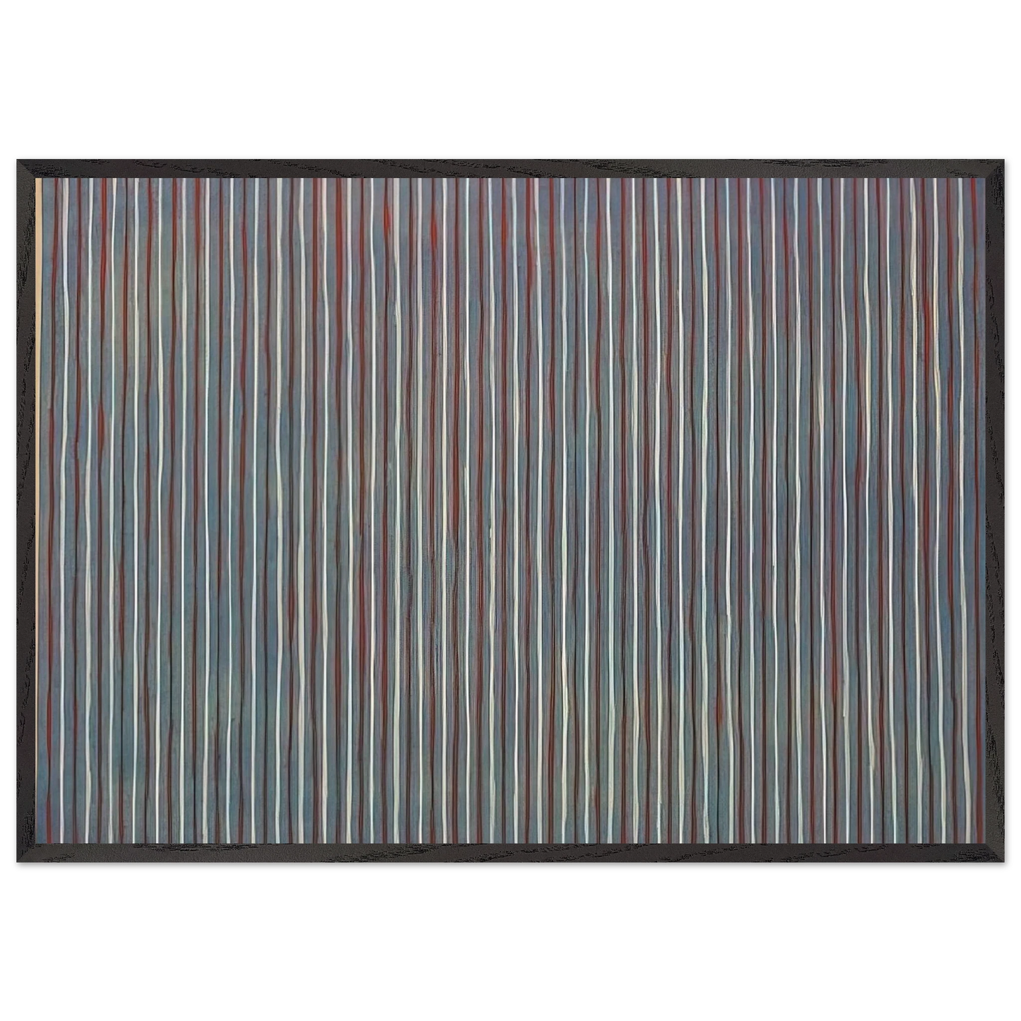 Salute - 1958 - Gene Davis Framed Art Print – Black Wooden Frame - Default Title - -Framed Art Print