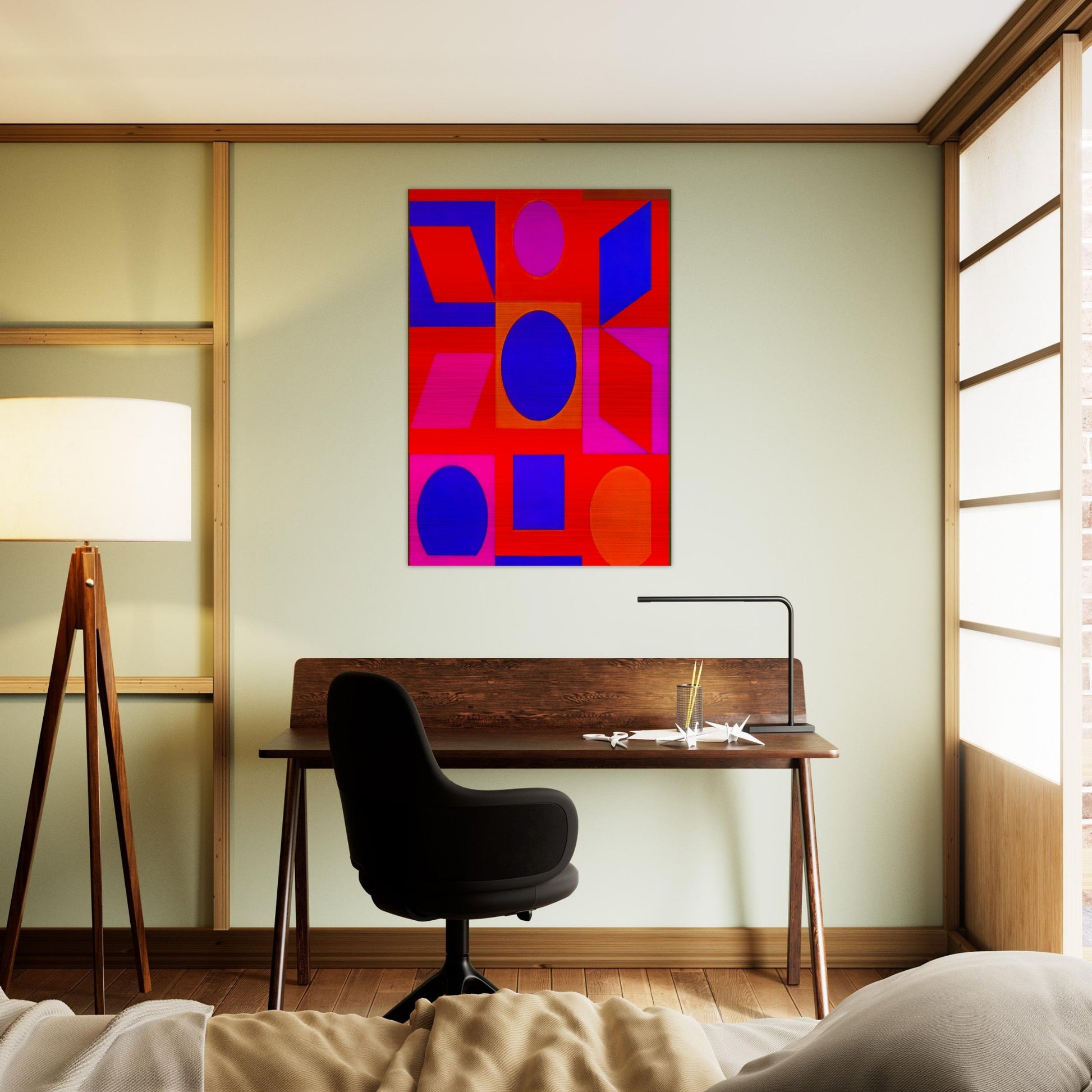 Alphabet VR - 1960 - Victor Vasarely Brushed Aluminum Print - 70x100 cm / 28x40 inches | Victor Vasarely Aluminum Print | Victor Vasarely Prints