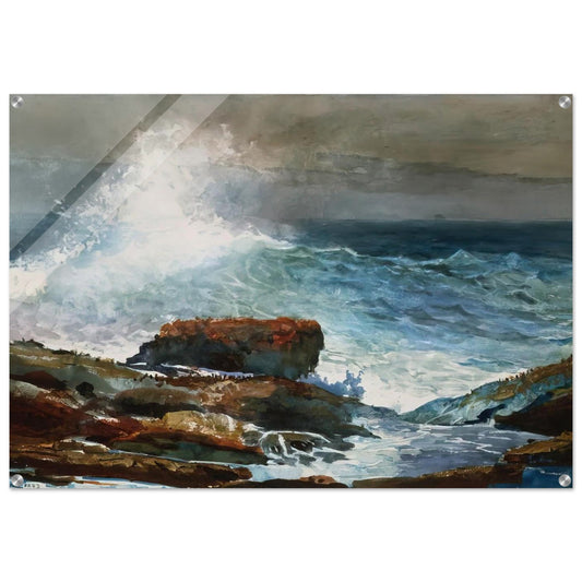 INCOMING TIDE SCARBORO MAINE - Winslow Homer Acrylic Print - 70x100 cm / 28x40″ inches