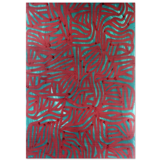 Irregular Grid - Sol LeWitt Brushed Aluminum Print - 70x100 cm / 28x40 inches | Sol LeWitt Aluminum Print | Sol LeWitt Prints