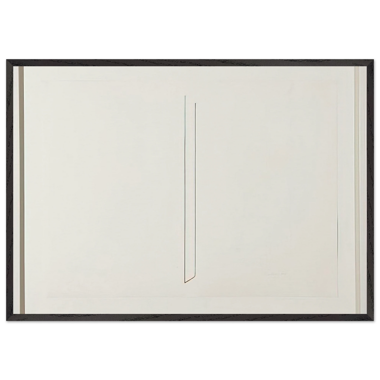 Untitled - 1975 N3 - Fred Sandback Framed Art Print – Black Wooden Frame - Default Title - -Framed Art Print