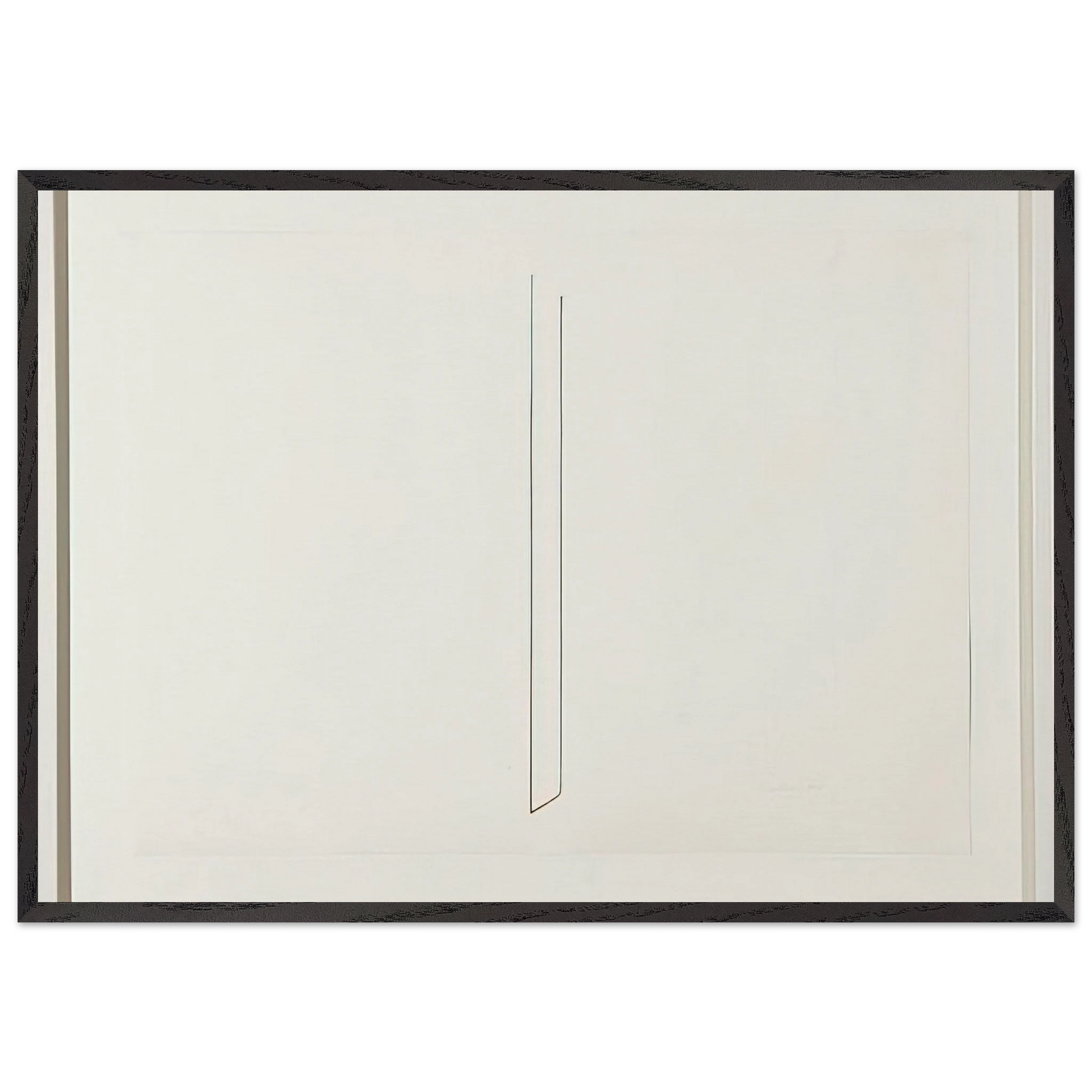 Untitled - 1975 N3 - Fred Sandback Framed Art Print – Black Wooden Frame - Default Title - -Framed Art Print