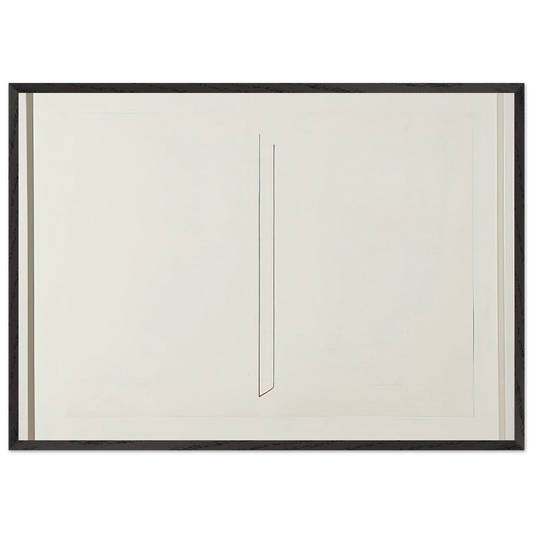 Untitled - 1975 N3 - Fred Sandback Framed Art Print – Black Wooden Frame - Default Title - -Framed Art Print